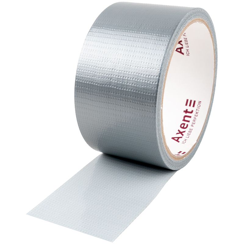 Стрічка клейка пакувальна армована Axent 3047-А, 48 мм х 10 м, 150 мкм, срібна